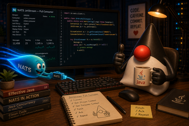 NATS из Java: jnats, Core и JetStream паттерны