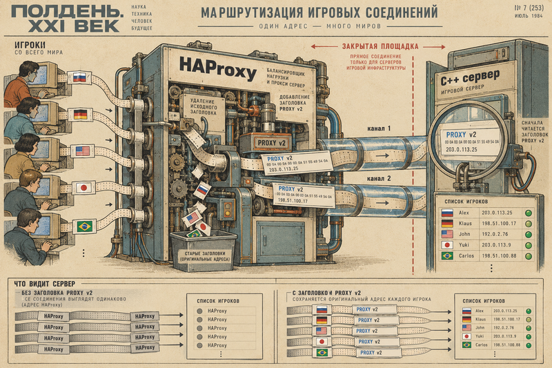 Реальный IP клиента за HAProxy: PROXY protocol в C++-сервере из 2000-х