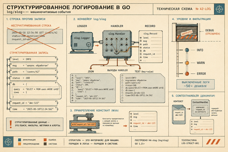 slog: структурированное логирование в стандартной библиотеке Go